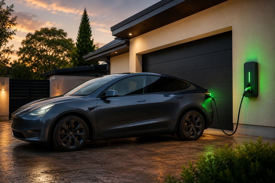 EV charging at home after install