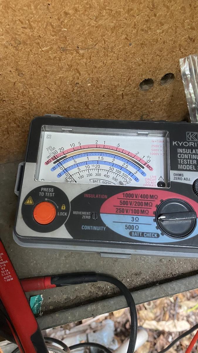 Electrical testing during rental safety check